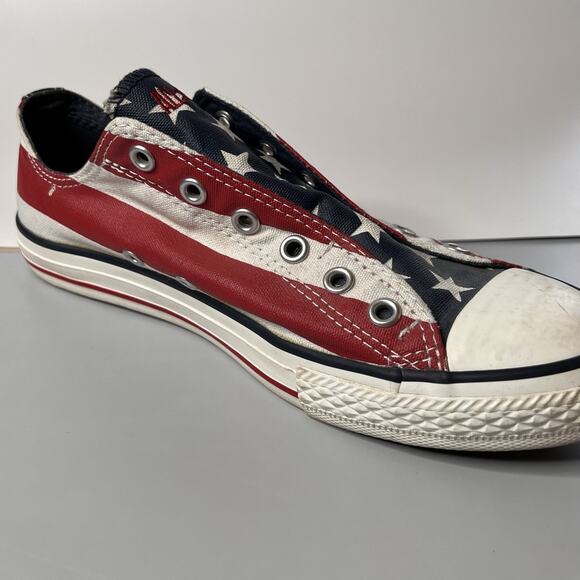 Converse All Star Lo Sneakers USA FLAG Junior Size 5 Shoes - Picture 5 of 16